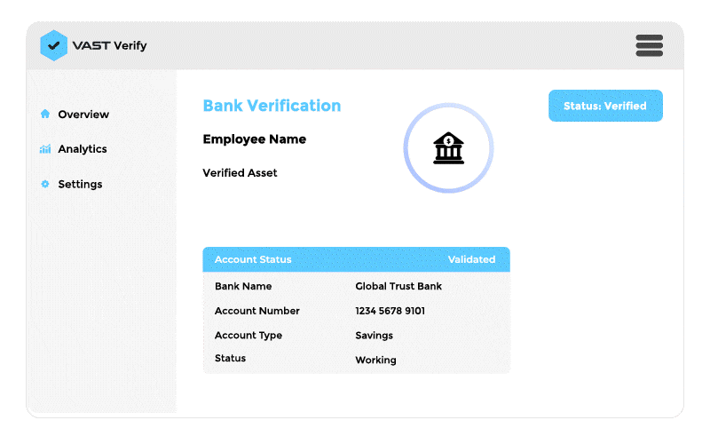 VASTInfo-VerifyPage-BankVerification-v1 VASTInfo-VerifyPage-BankVerification